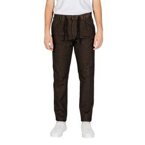 Hamaki-ho Casual Pleated Trousers Men brown Pants
